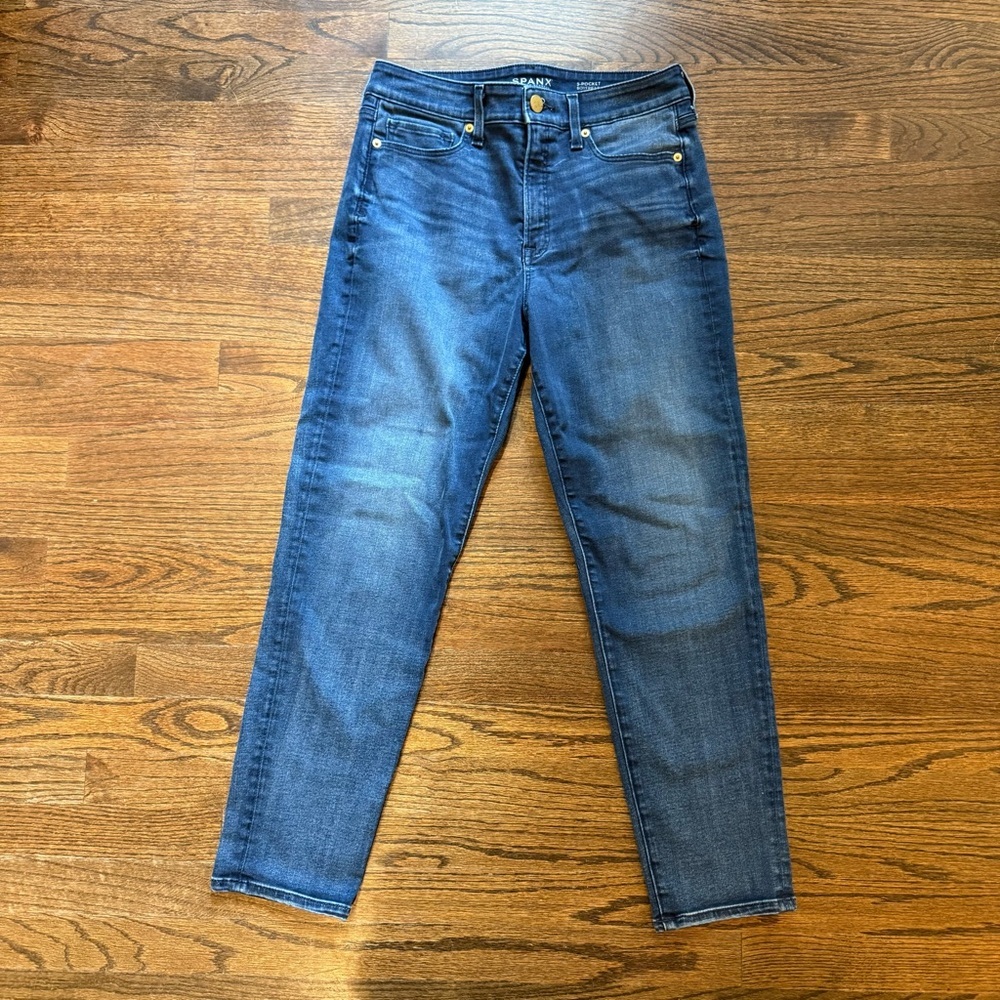 SPANX by Sara Blakely 5-Pocket Boyfriend Jeans Sz 28